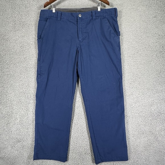 Columbia Mens Flex ROC Pants Blue Stretch Utility Pockets Outdoor‎ Size 40X28 - Picture 1 of 13
